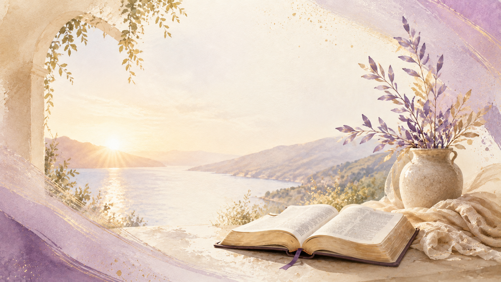 Watercolor cover artwork for the Bible Study The Word Is With Me